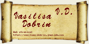 Vasilisa Dobrin vizit kartica